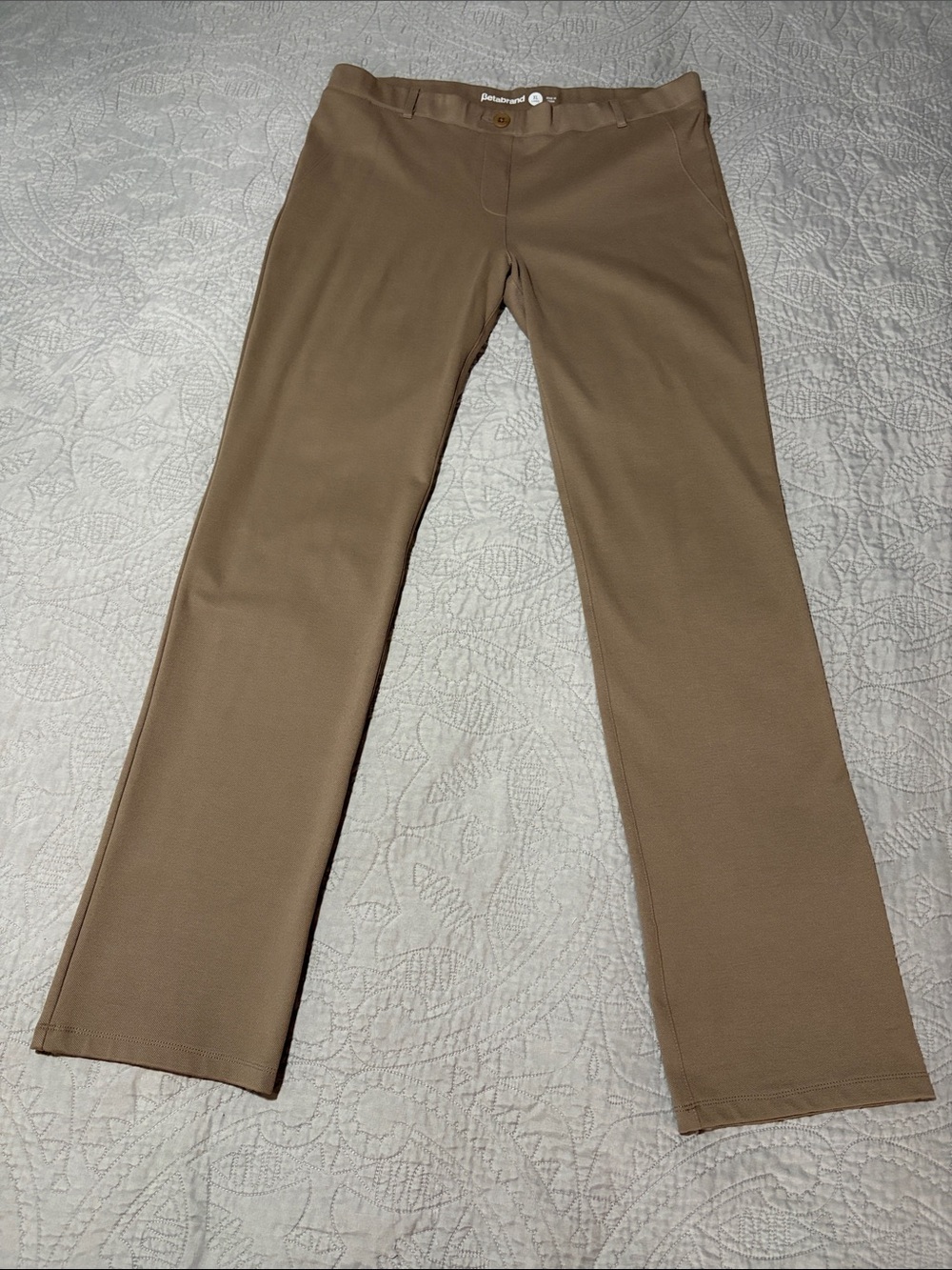 Betabrand Straight Leg Knit Pants, sz XL Long